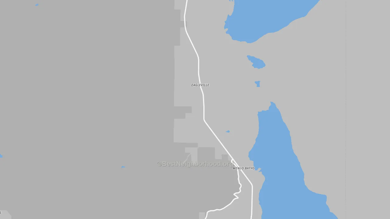 Eagleville, CA Map of Noise Levels in Eagleville