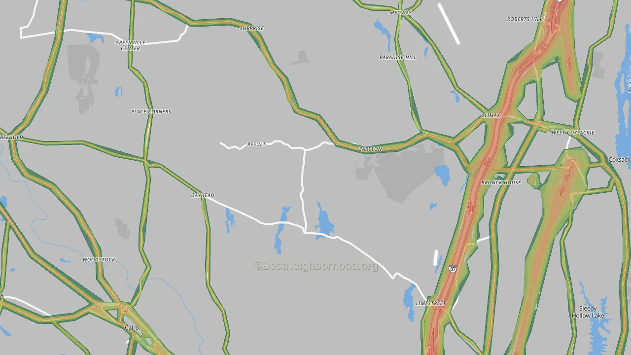 Earlton, NY Map of Noise Levels in Earlton