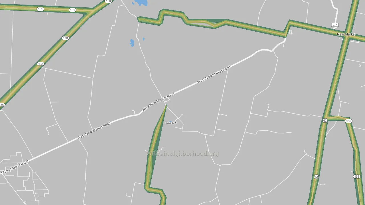 East Danville, OH Map of Noise Levels in East Danville