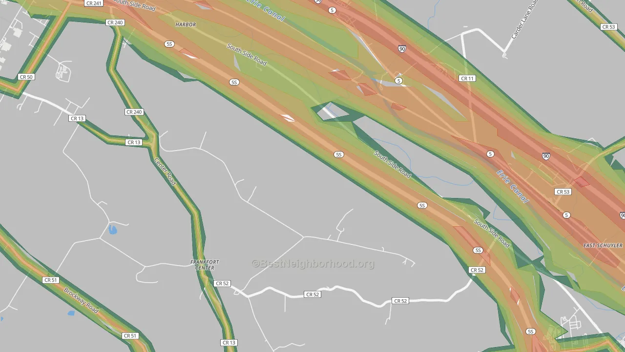 East Frankfort, NY Map of Noise Levels in East Frankfort