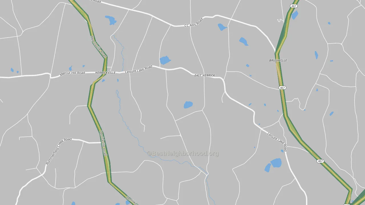 East Herrick, PA Map of Noise Levels in East Herrick