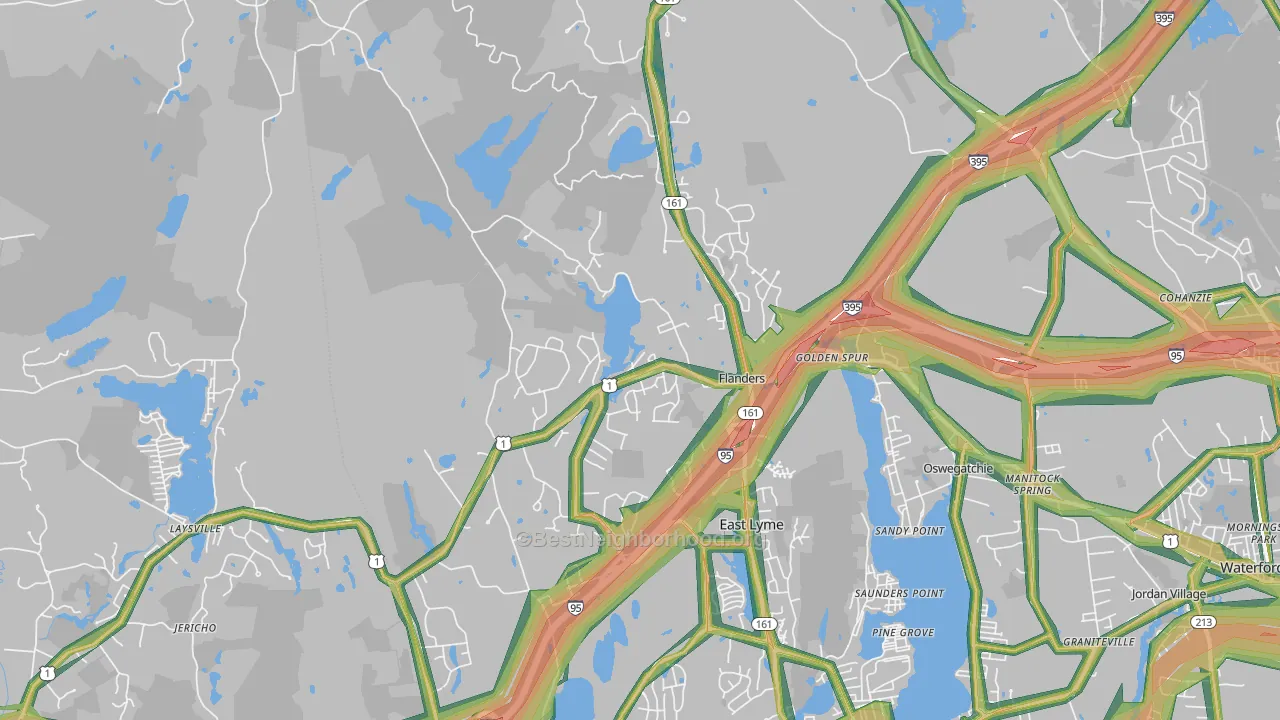 East Lyme, CT Map of Noise Levels in East Lyme