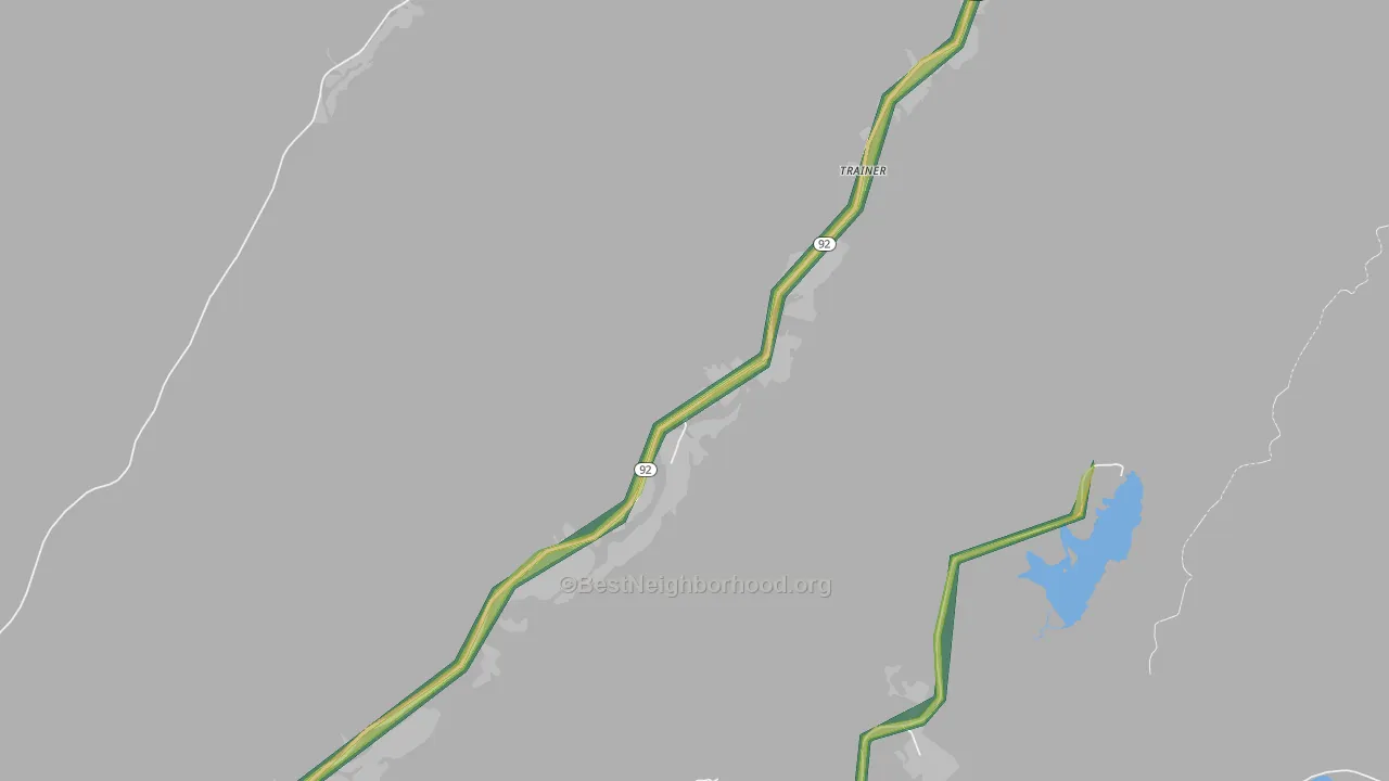 Eastern, WV Map of Noise Levels in Eastern