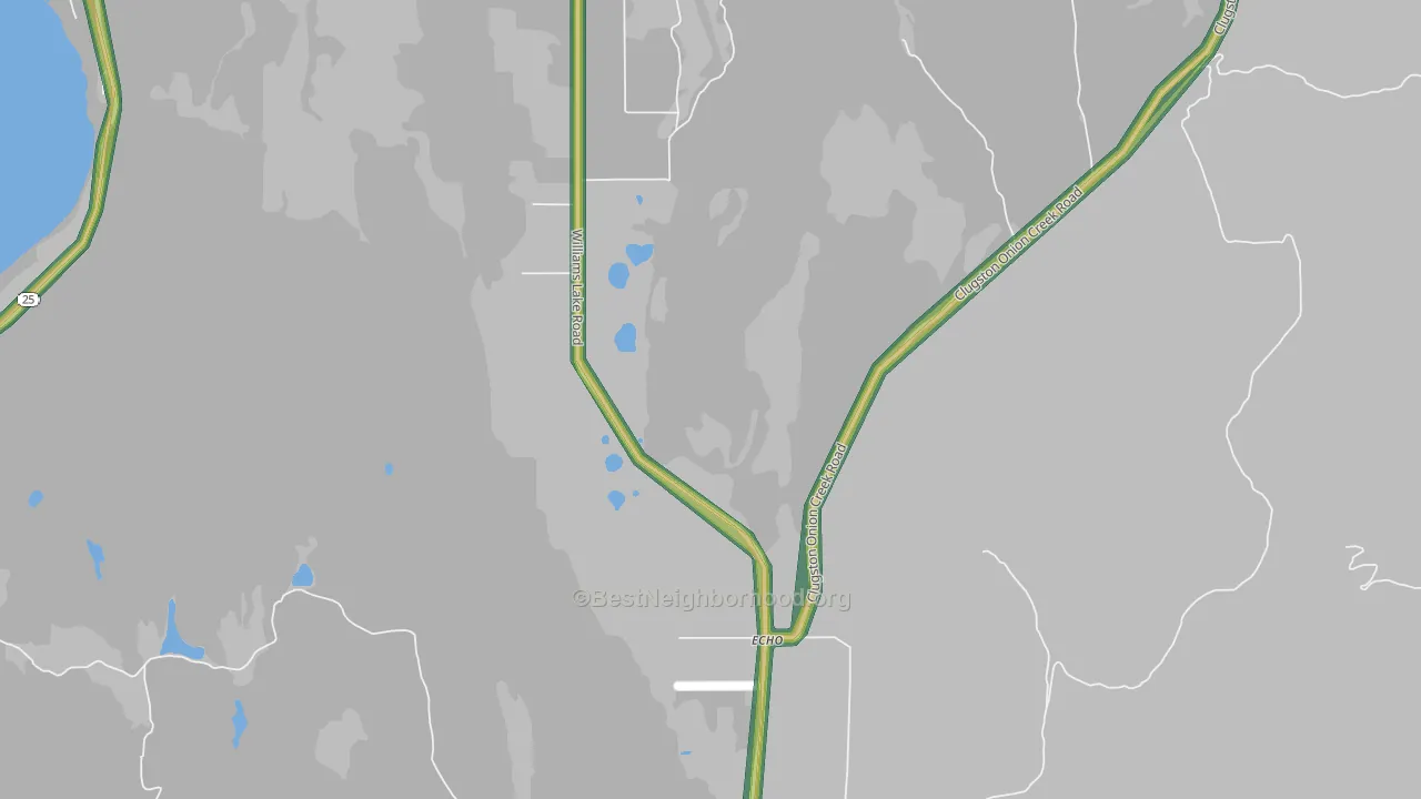 Echo, WA Map of Noise Levels in Echo