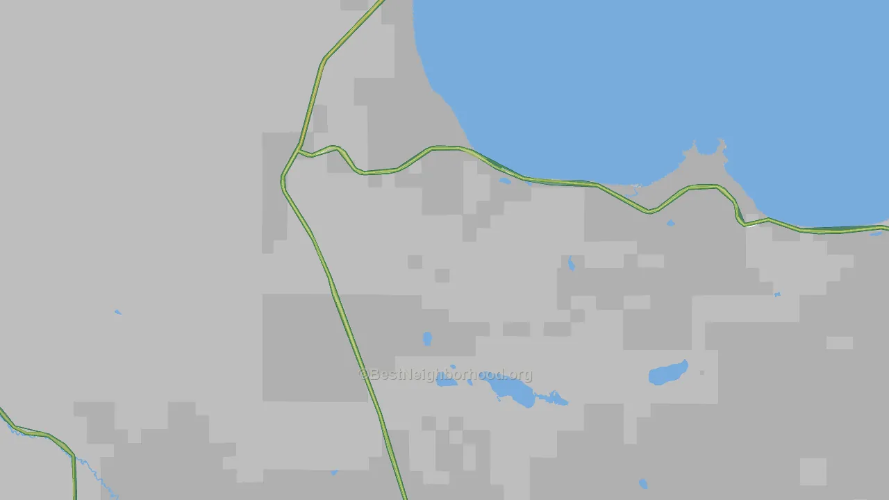 Eckerman, MI Map of Noise Levels in Eckerman
