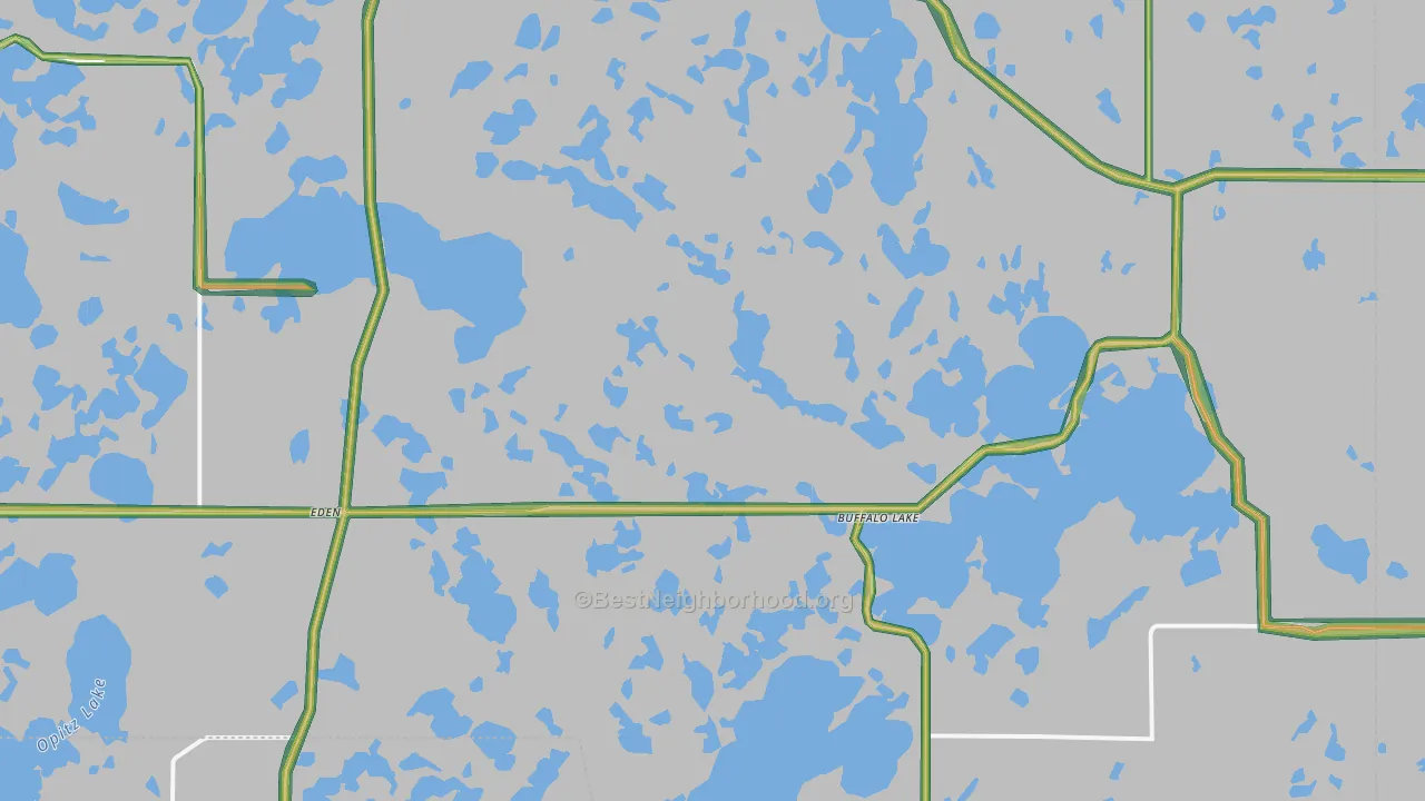 Eden, SD Map of Noise Levels in Eden
