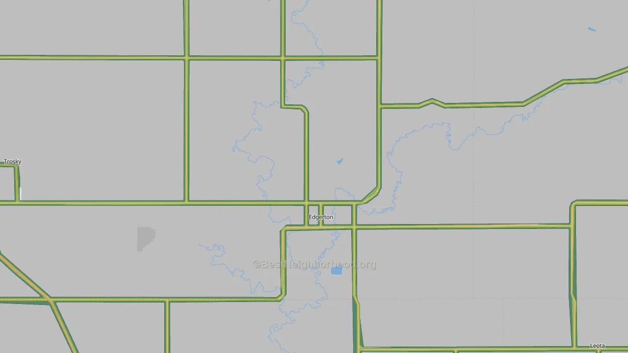 Edgerton, MN Map of Noise Levels in Edgerton