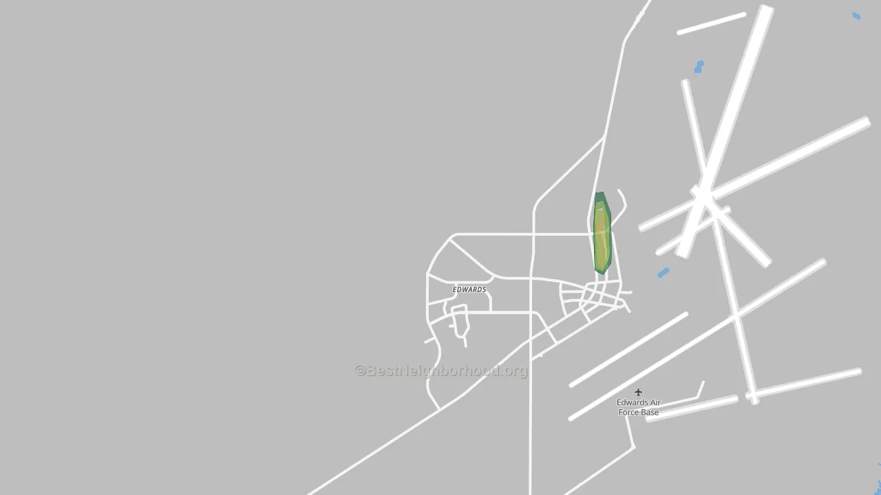 Edwards, CA Map of Noise Levels in Edwards