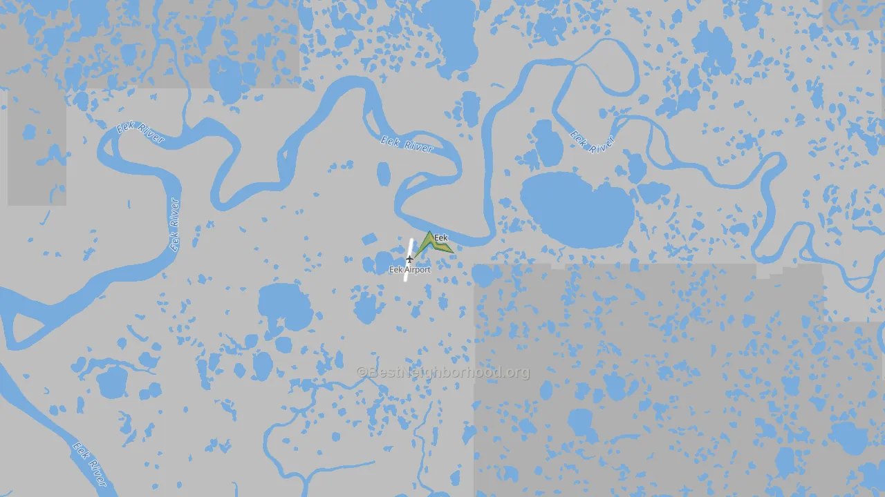 Eek, AK Map of Noise Levels in Eek