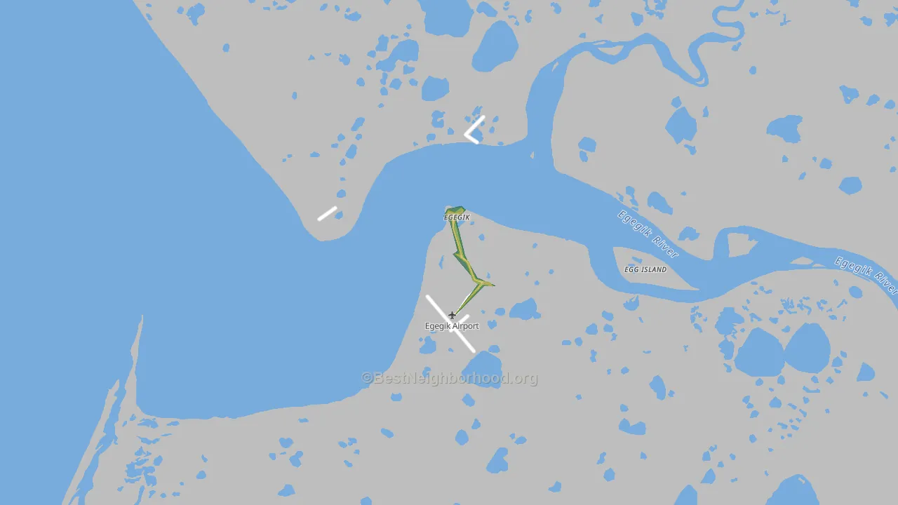 Egegik, AK Map of Noise Levels in Egegik