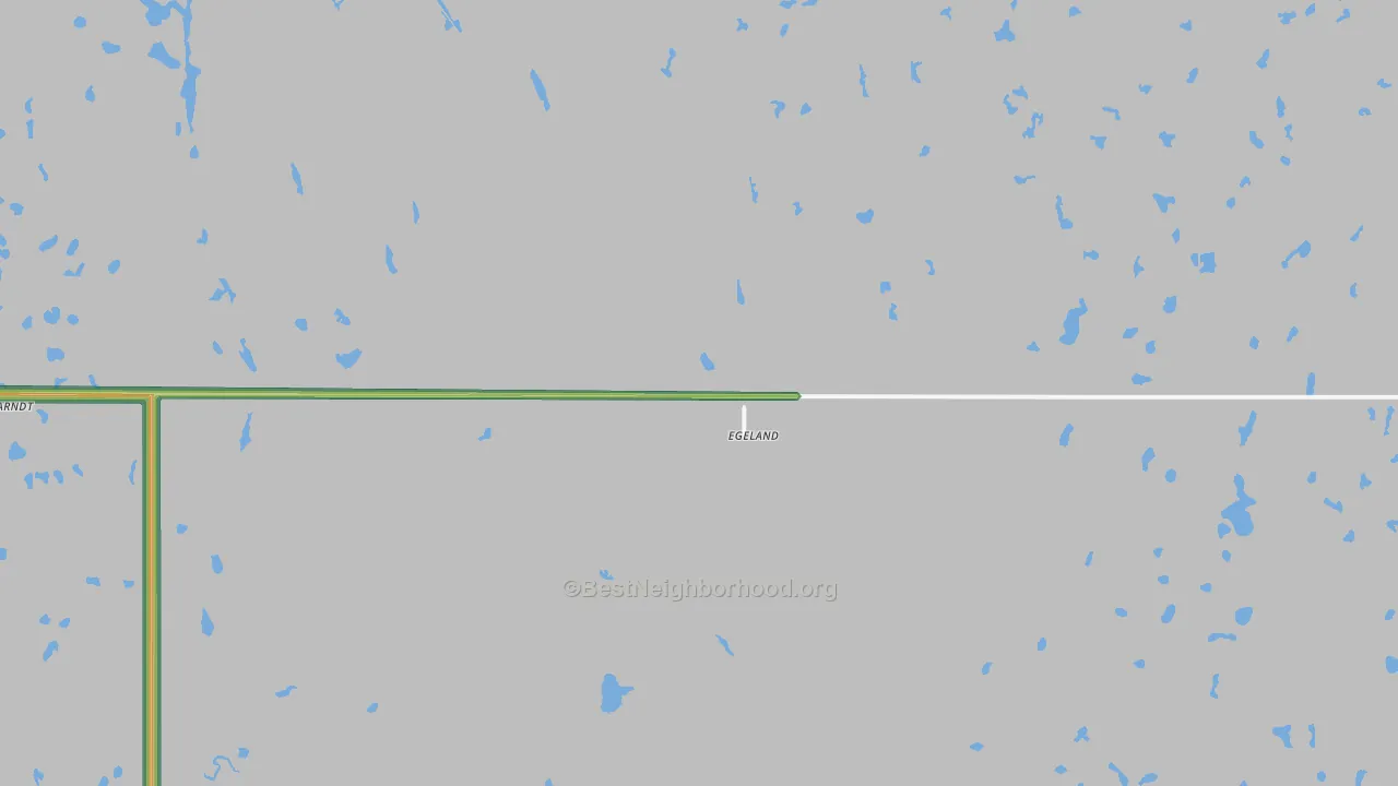 Egeland, ND Map of Noise Levels in Egeland
