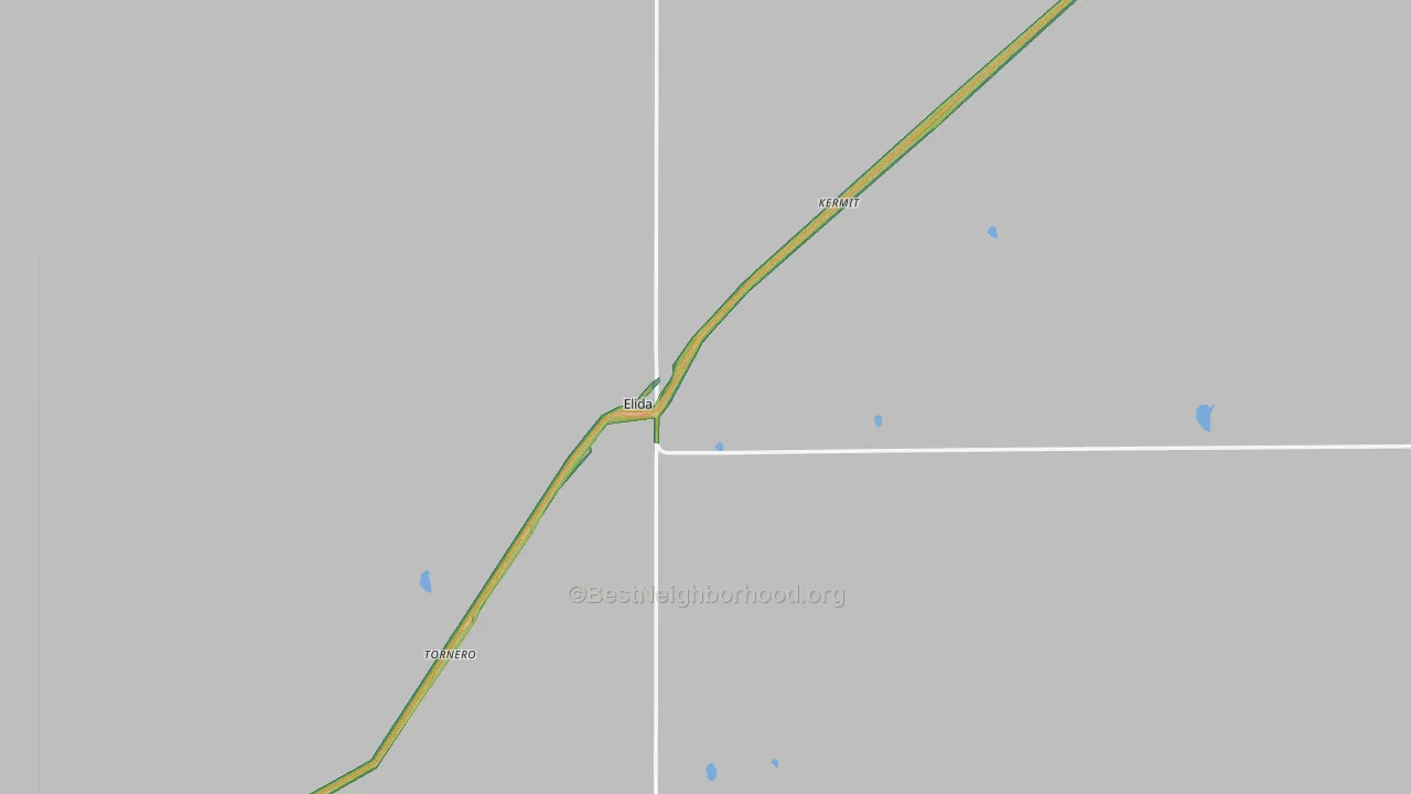 Elida, NM Map of Noise Levels in Elida