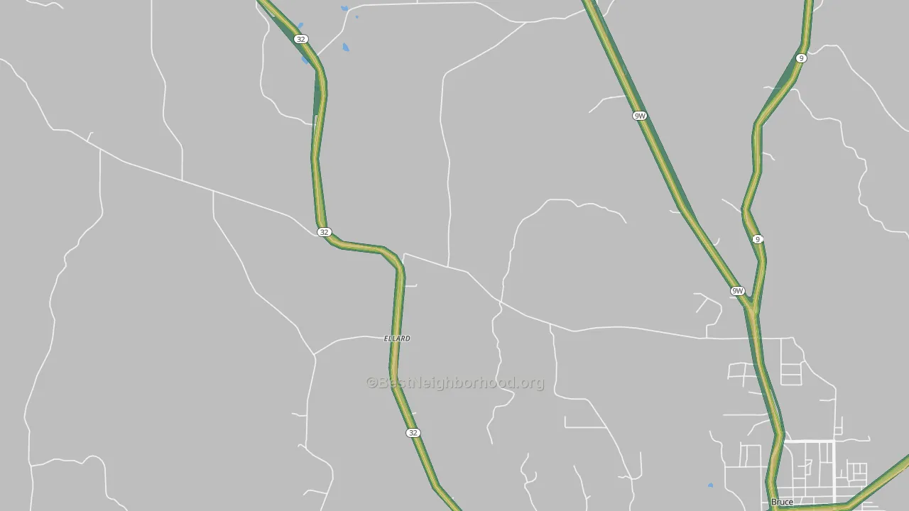Ellard, MS Map of Noise Levels in Ellard