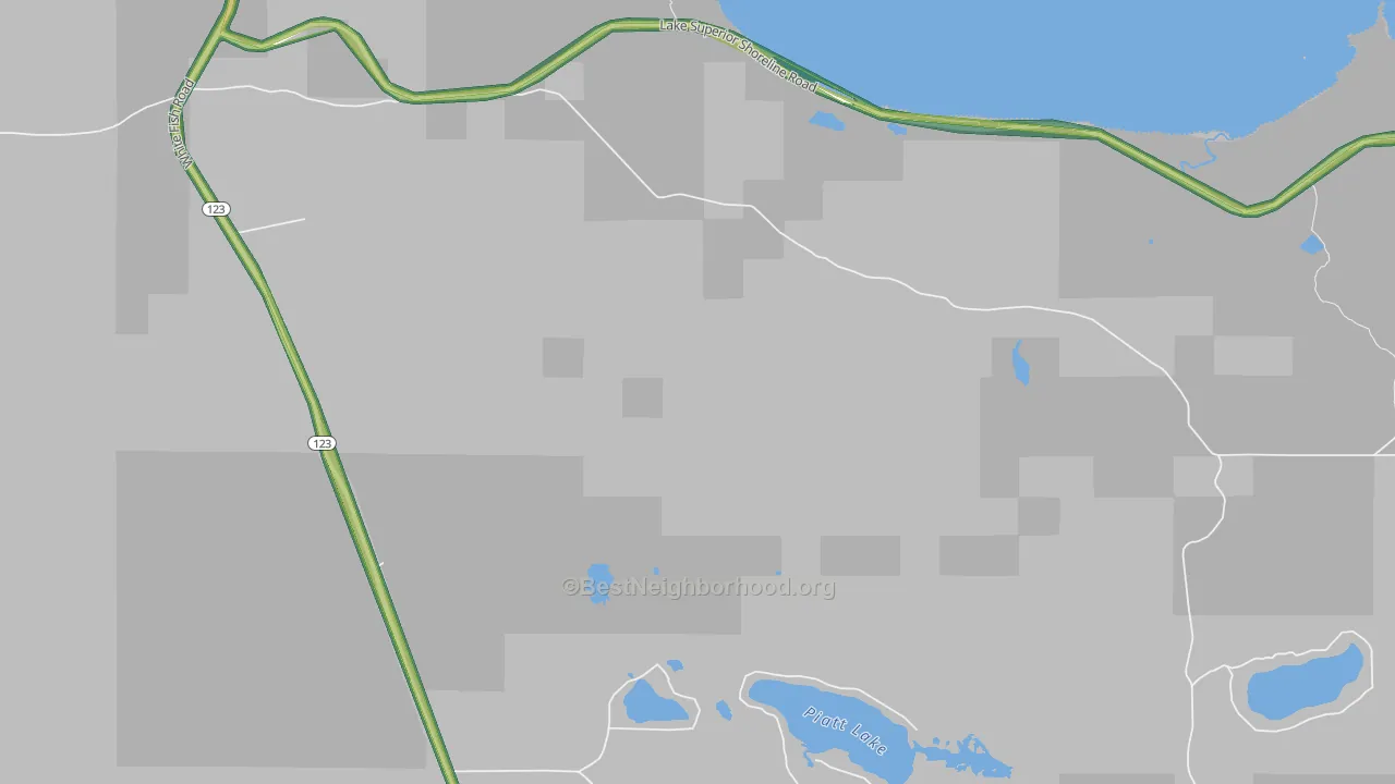 Emerson, MI Map of Noise Levels in Emerson