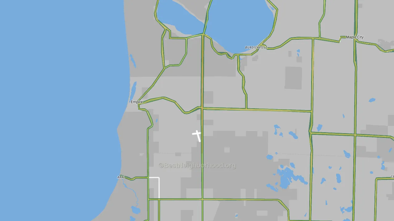Empire, MI Map of Noise Levels in Empire
