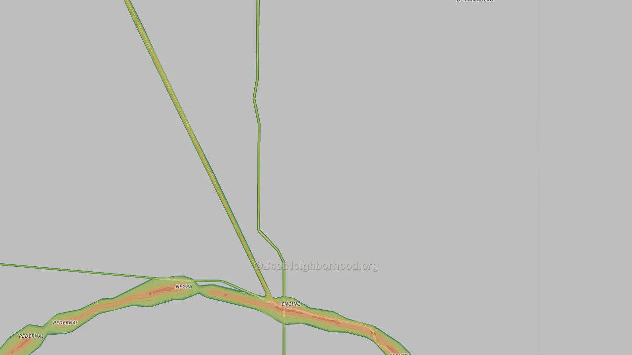 Encino, NM Map of Noise Levels in Encino