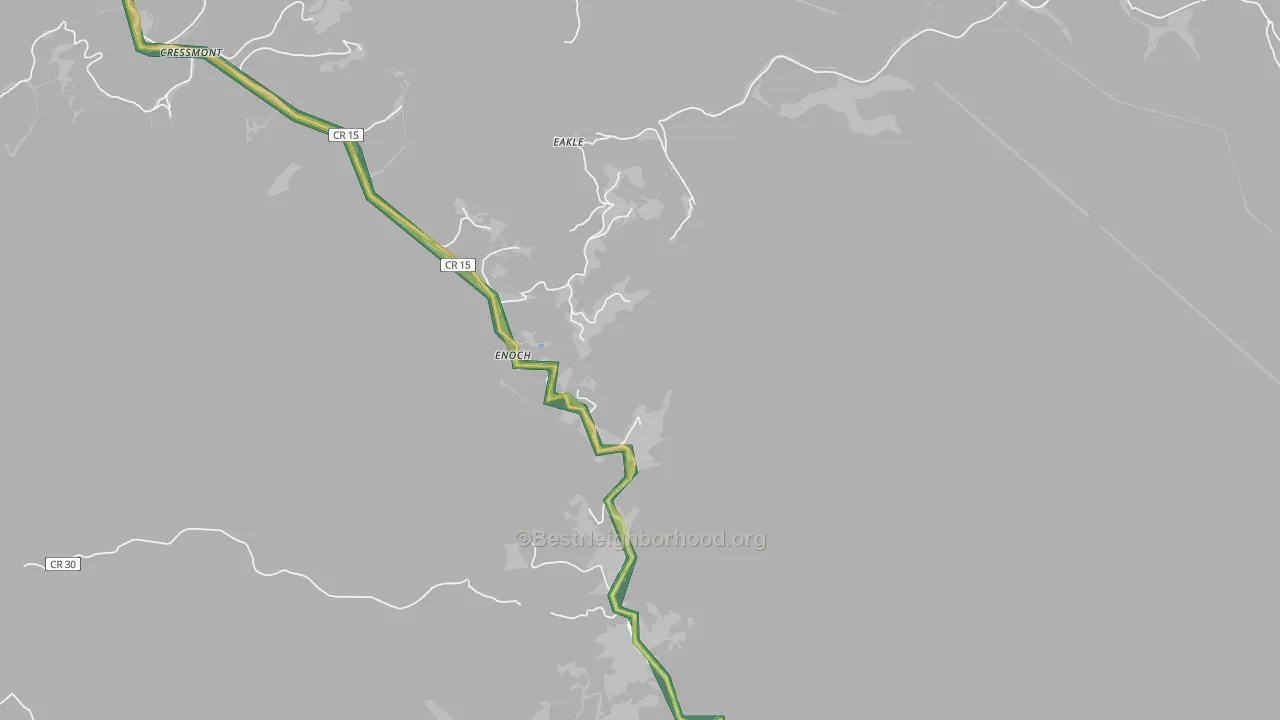 Enoch, WV Map of Noise Levels in Enoch