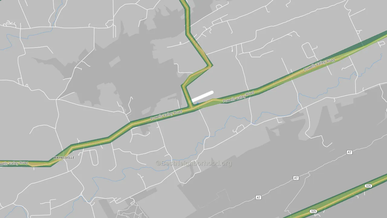 Enterline, PA Map of Noise Levels in Enterline