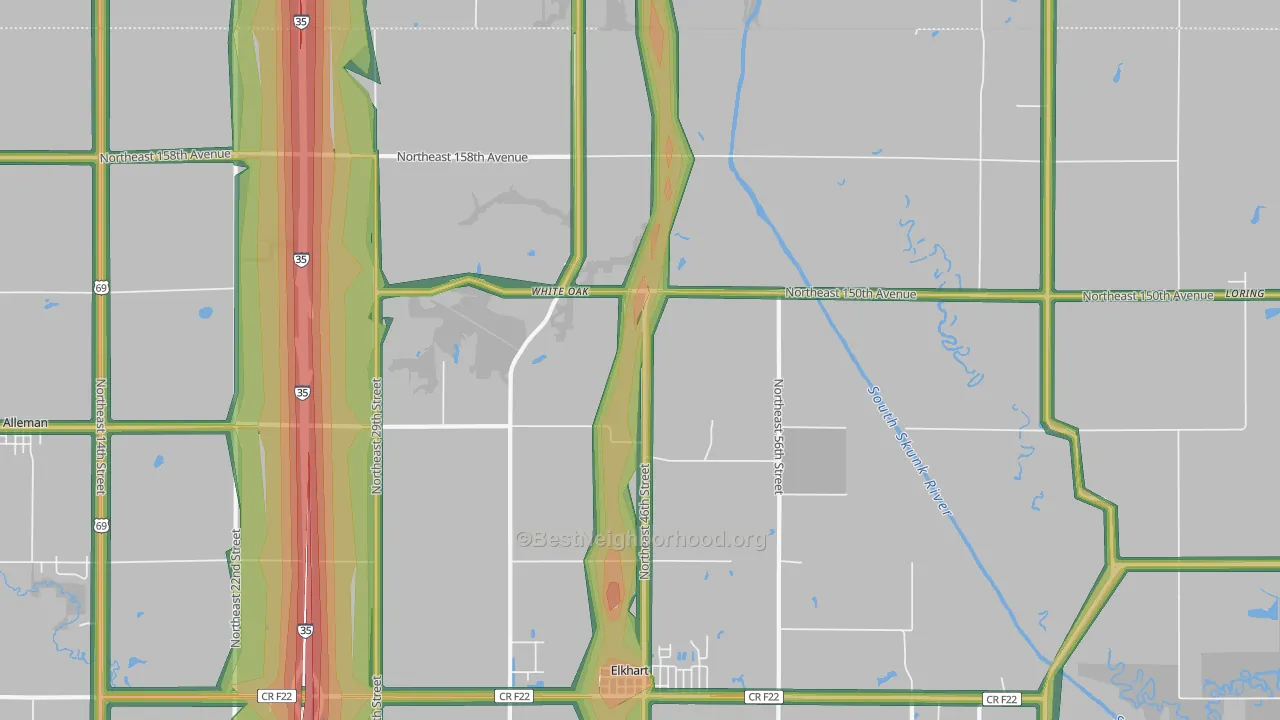 Enterprise, IA Map of Noise Levels in Enterprise