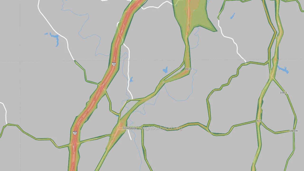 Enterprise, MS Map of Noise Levels in Enterprise