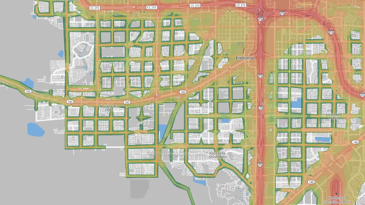 Enterprise, NV Map of Noise Levels in Enterprise