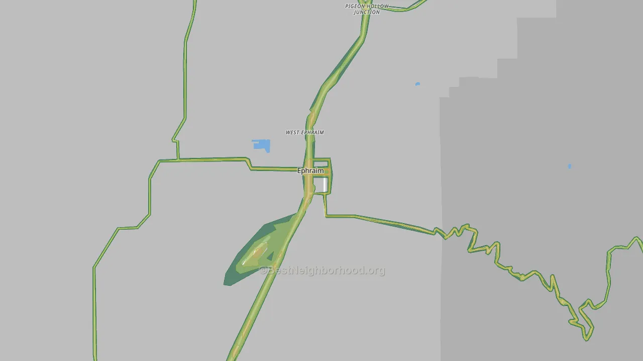 Ephraim, UT Map of Noise Levels in Ephraim