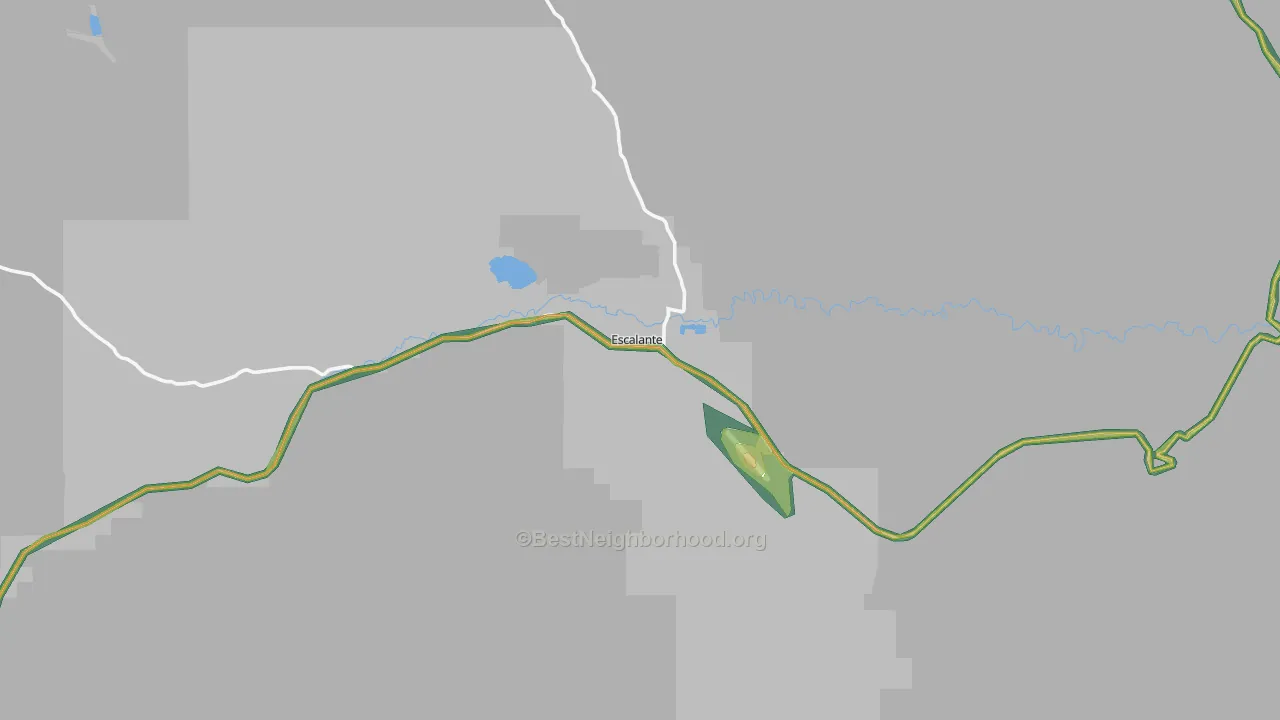 Escalante, UT Map of Noise Levels in Escalante