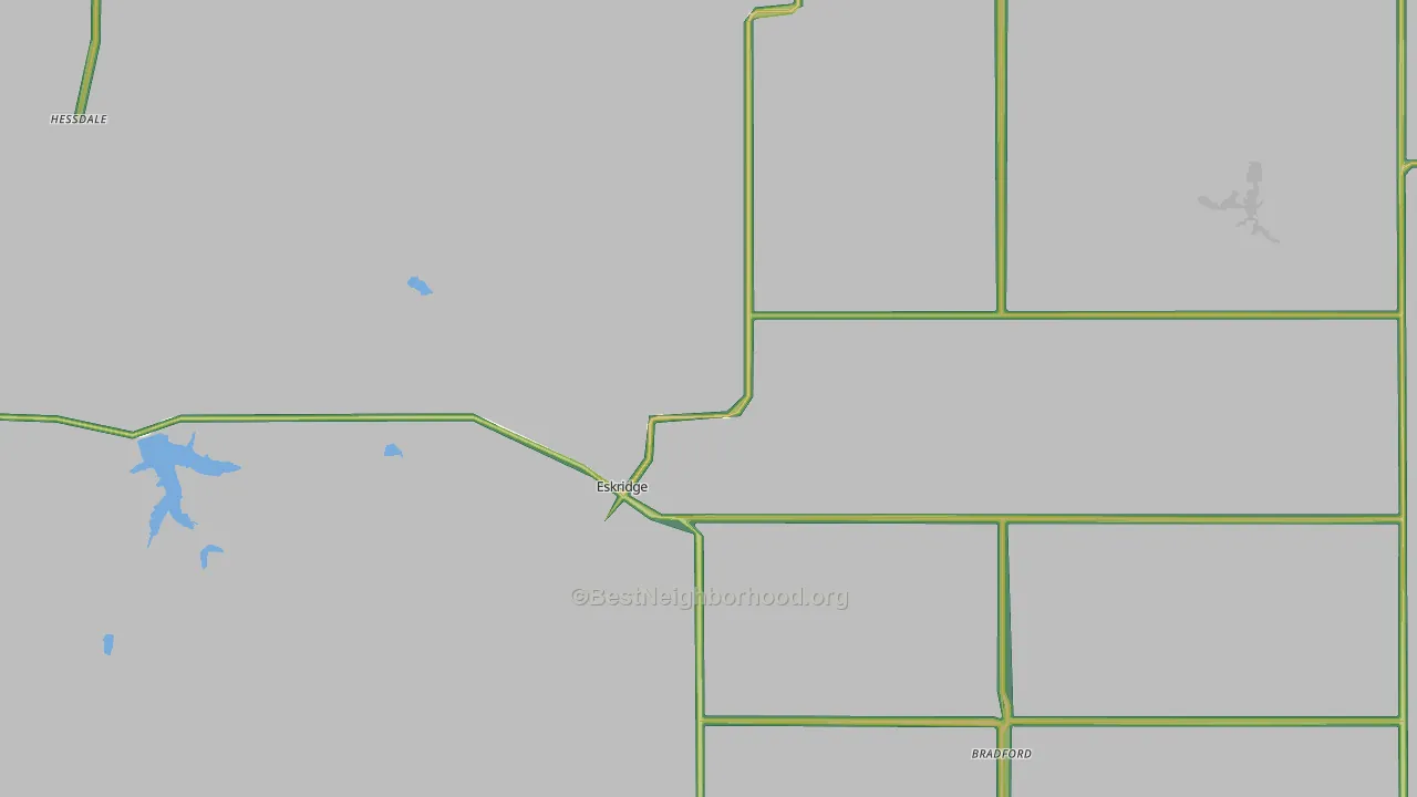 Eskridge, KS Map of Noise Levels in Eskridge