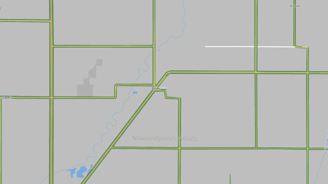 Essex, IA Map of Noise Levels in Essex