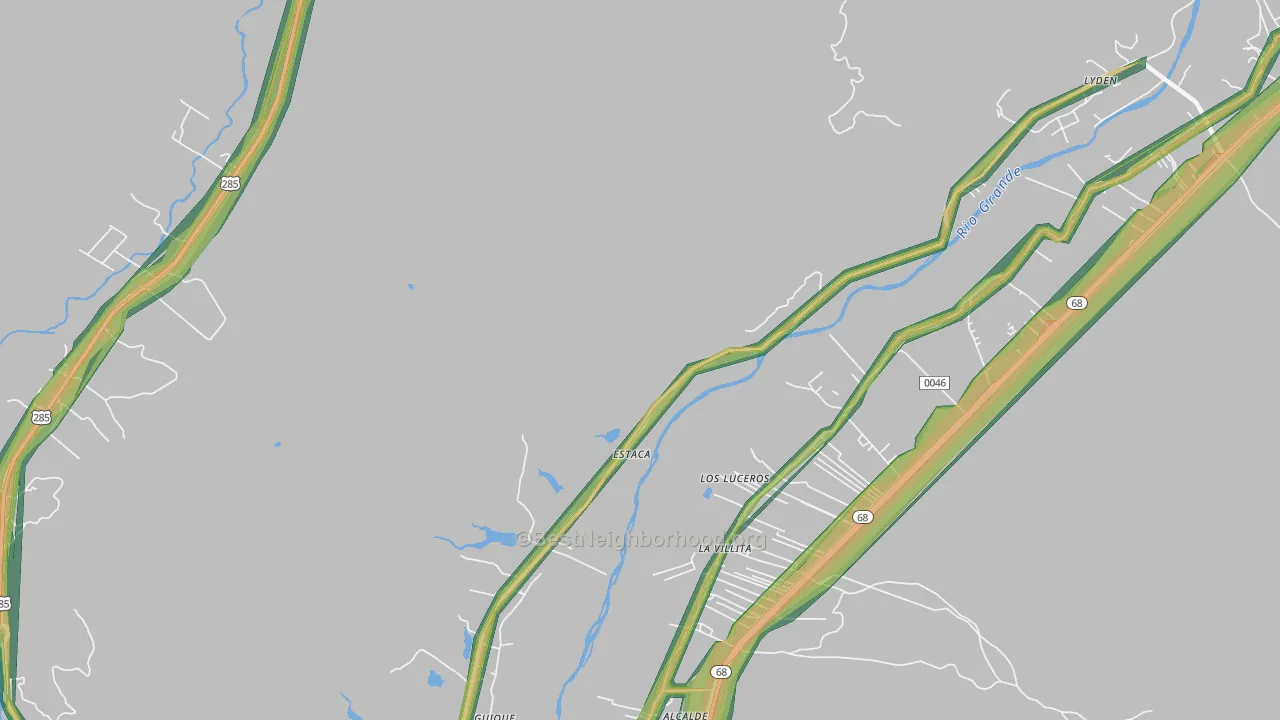 Estaca, NM Map of Noise Levels in Estaca