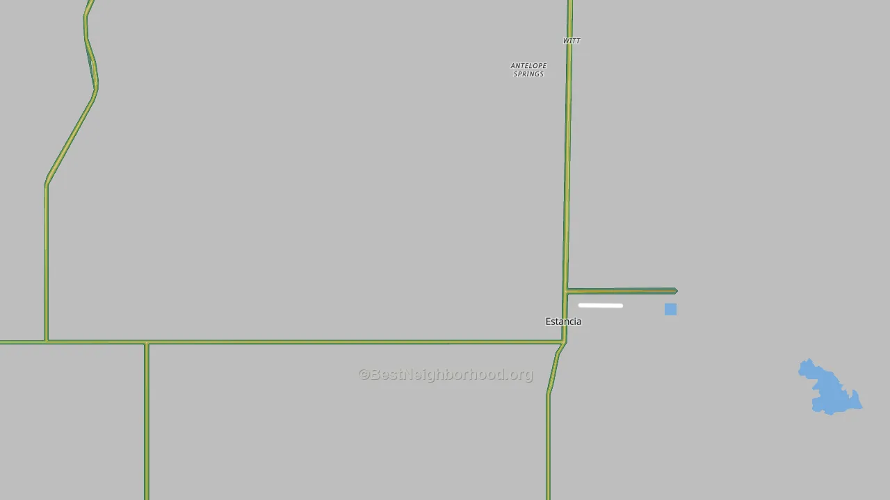Estancia, NM Map of Noise Levels in Estancia