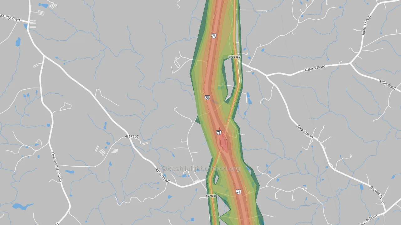 Ether, NC Map of Noise Levels in Ether