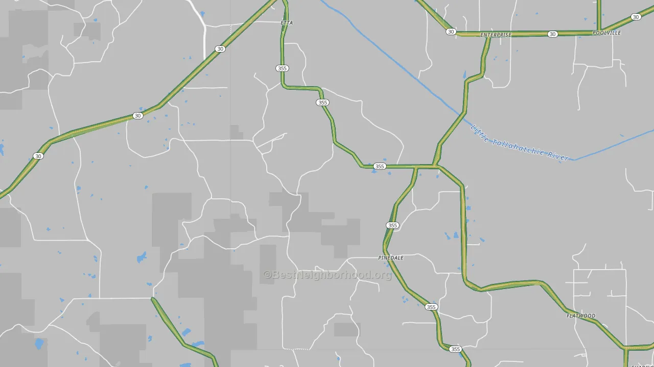 Etta, MS Map of Noise Levels in Etta