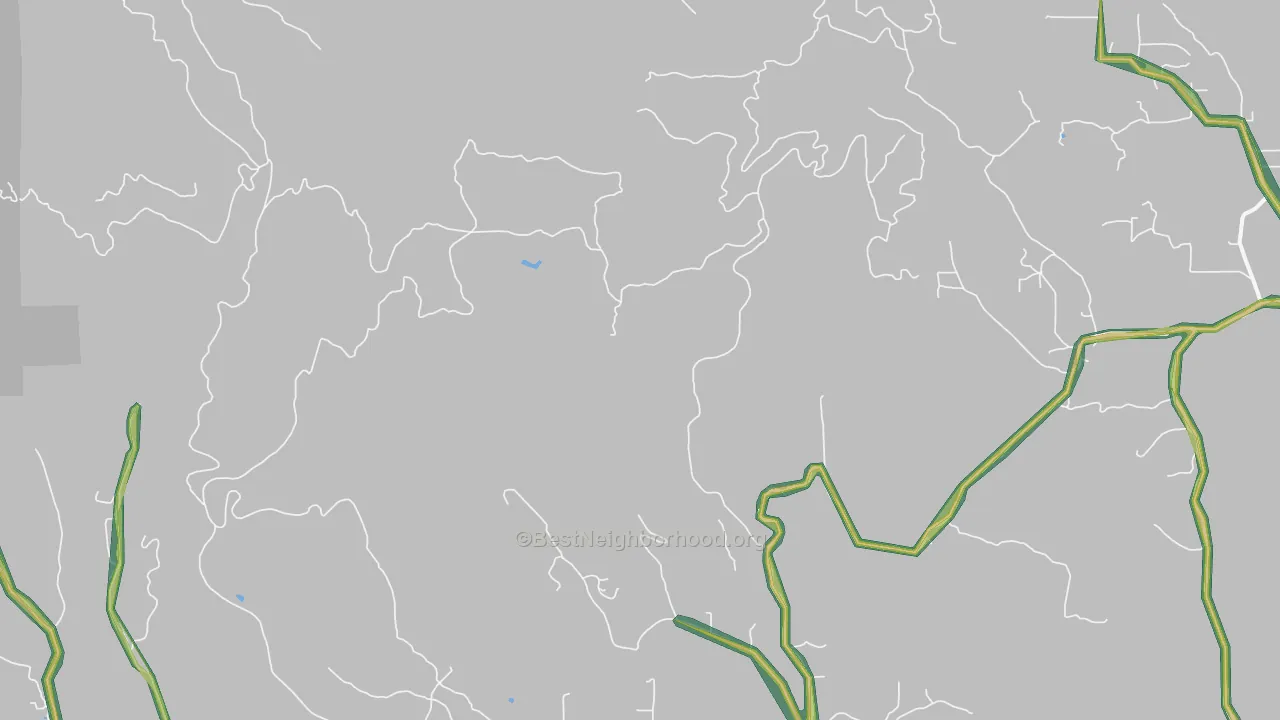 Eufaula Heights, WA Map of Noise Levels in Eufaula Heights