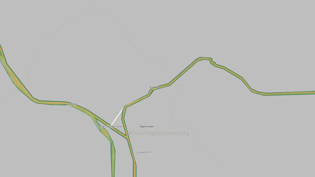 Eureka, UT Map of Noise Levels in Eureka