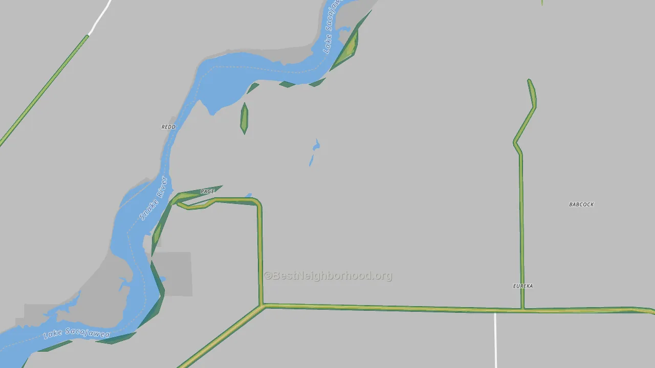 Eureka, WA Map of Noise Levels in Eureka