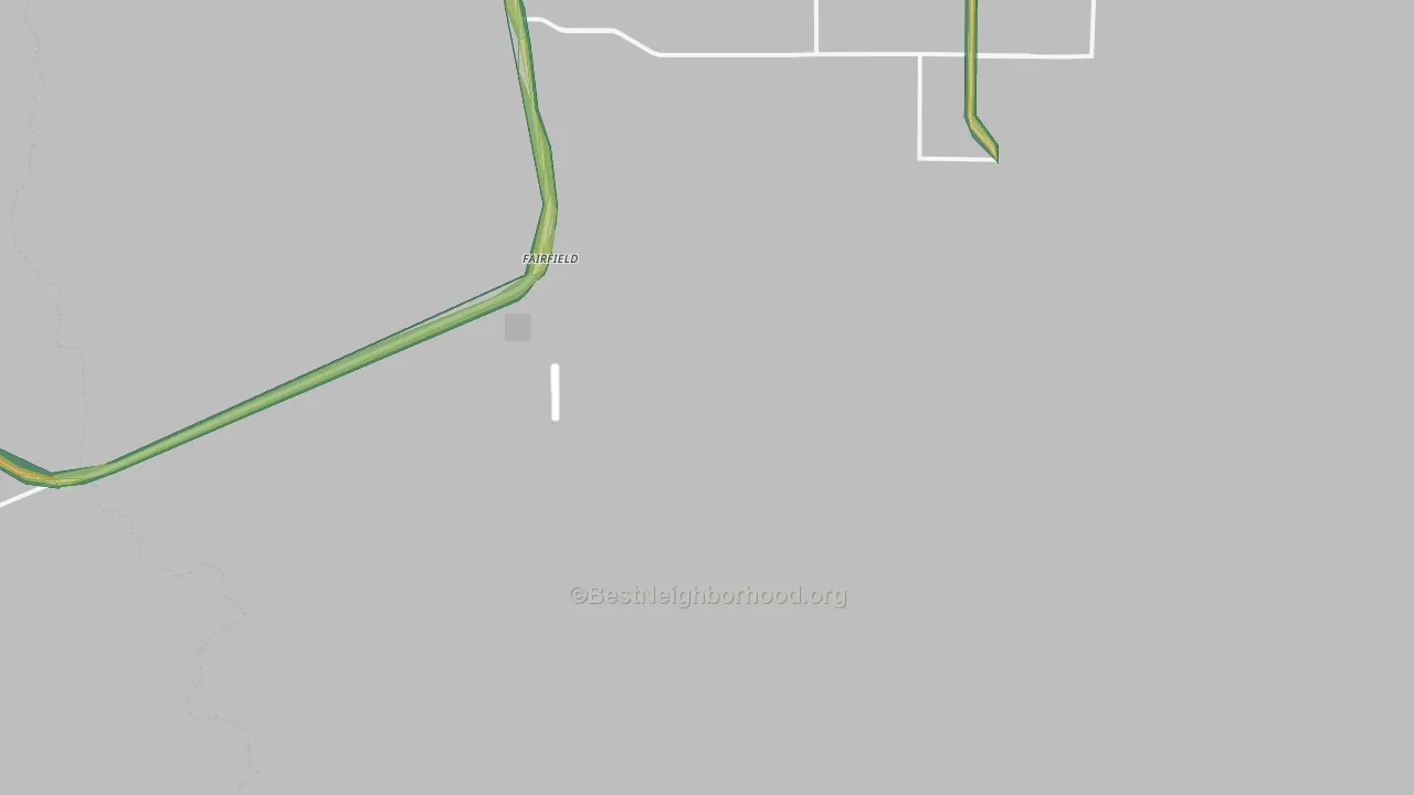 Fairfield, UT Map of Noise Levels in Fairfield