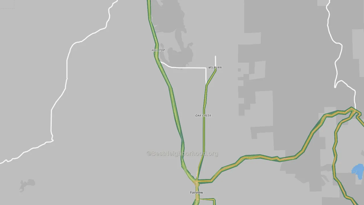 Fairview, UT Map of Noise Levels in Fairview