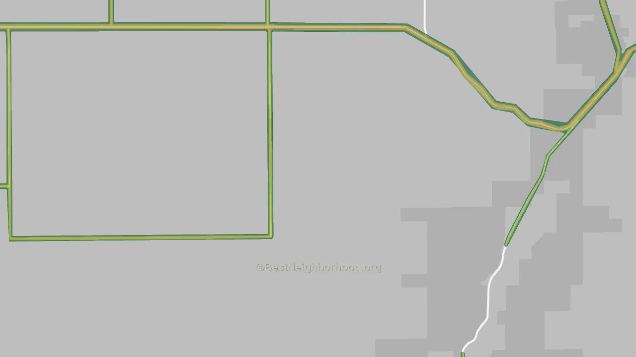 Farmer, WA Map of Noise Levels in Farmer