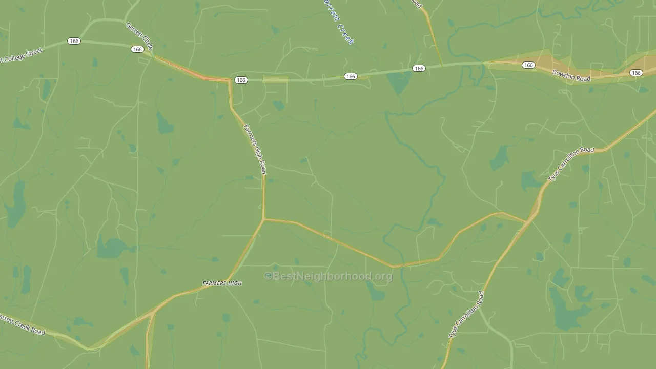 Farmers High, GA Map of Noise Levels in Farmers High