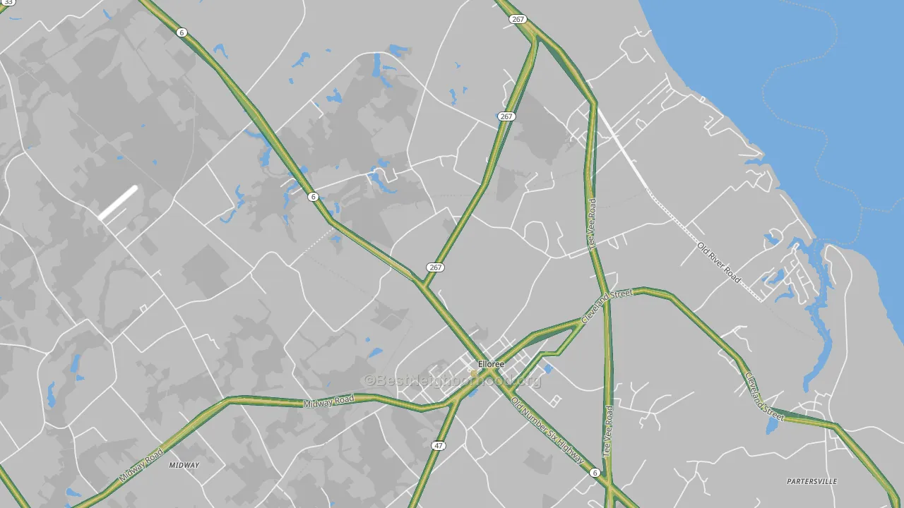 Felderville, SC Map of Noise Levels in Felderville