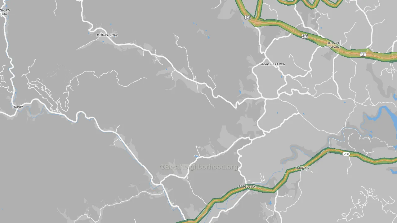 Ferguson, NC Map of Noise Levels in Ferguson