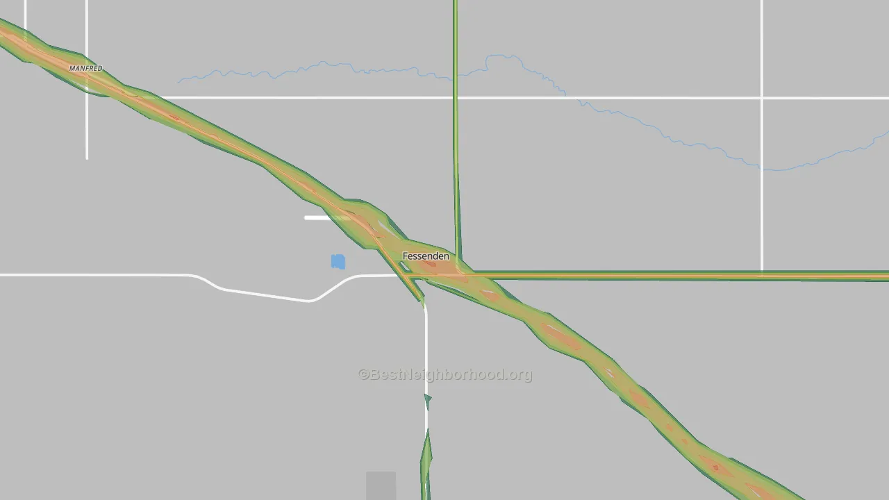 Fessenden, ND Map of Noise Levels in Fessenden