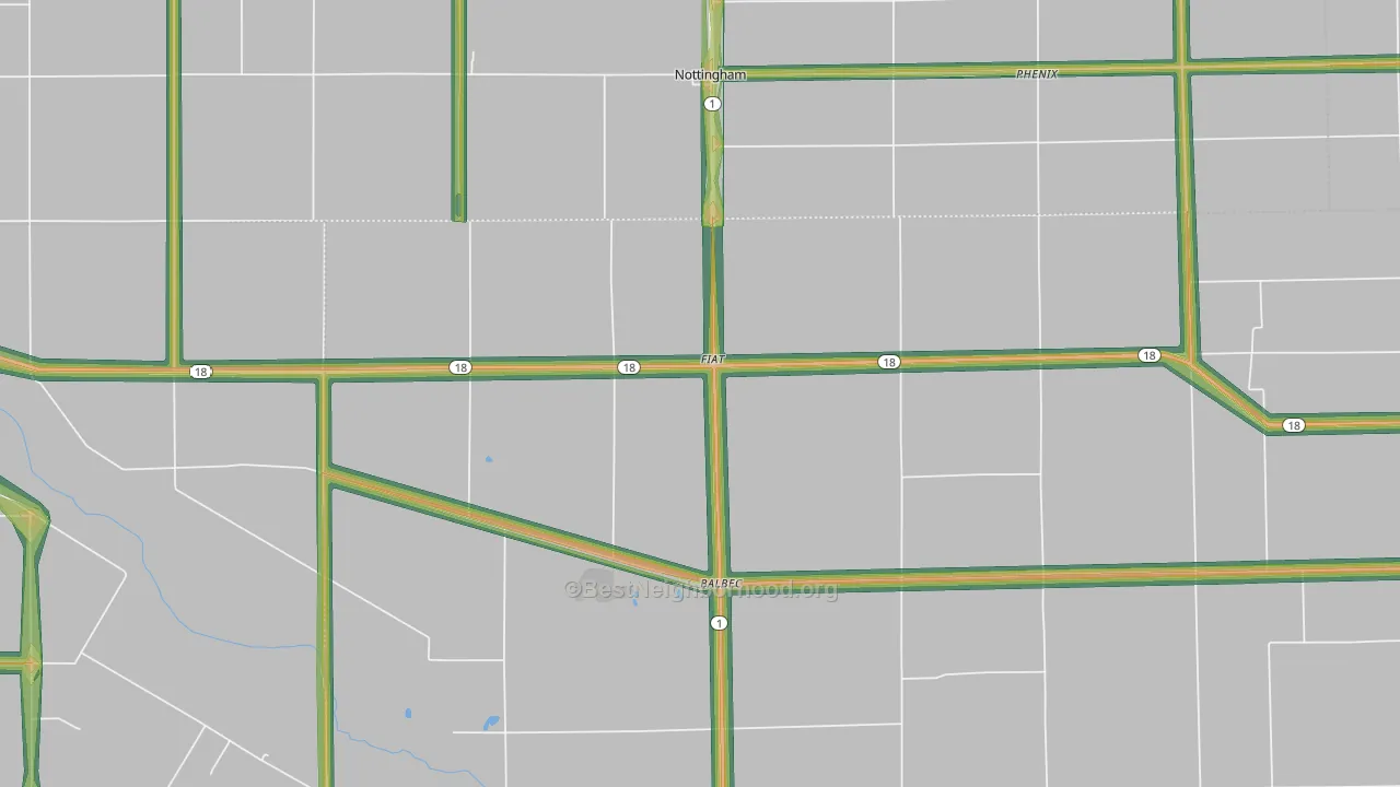 Fiat, IN Map of Noise Levels in Fiat