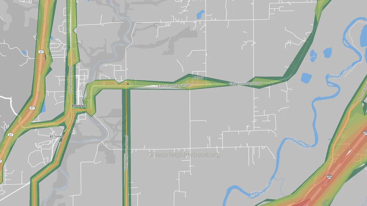 Fields, IN Map of Noise Levels in Fields