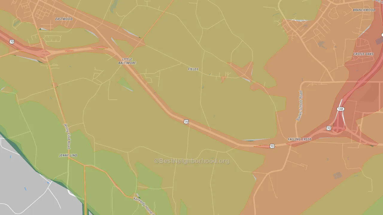 Fields, NC Map of Noise Levels in Fields