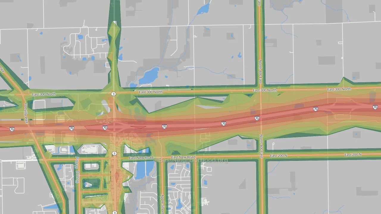 Finly, IN Map of Noise Levels in Finly