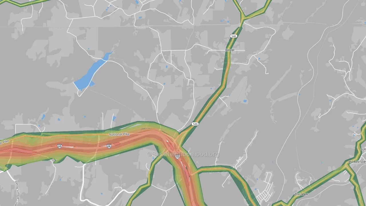 Finzel, MD Map of Noise Levels in Finzel
