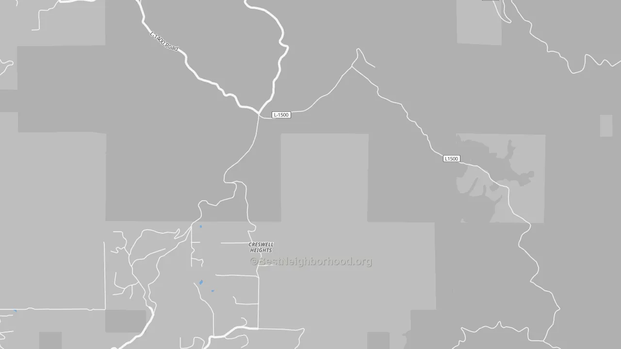 Fisher, WA Map of Noise Levels in Fisher
