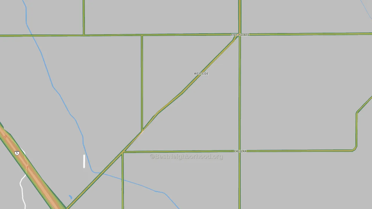 Five Points, CA Map of Noise Levels in Five Points